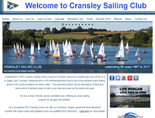 Tablet Screenshot of cransley.org.uk